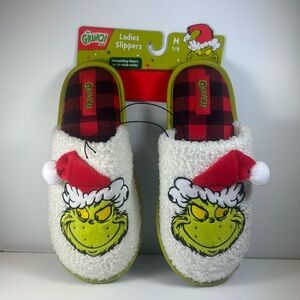 Dr. Seuss The Grinch Women’s House Slippers Size 7-8